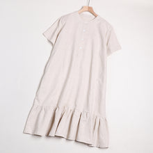 Load image into Gallery viewer, Women&#39;s Simple Casual Pure Color Linen Dresses
