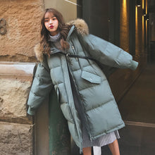 Load image into Gallery viewer, Warm Fur Collar Long Down Coats For  Women Winter Jacket
